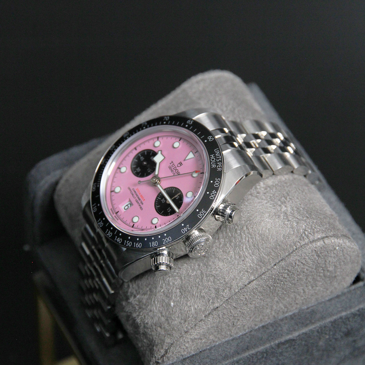 Tudor 41 Black Bay Chrono Pink Dial m79360n-0019