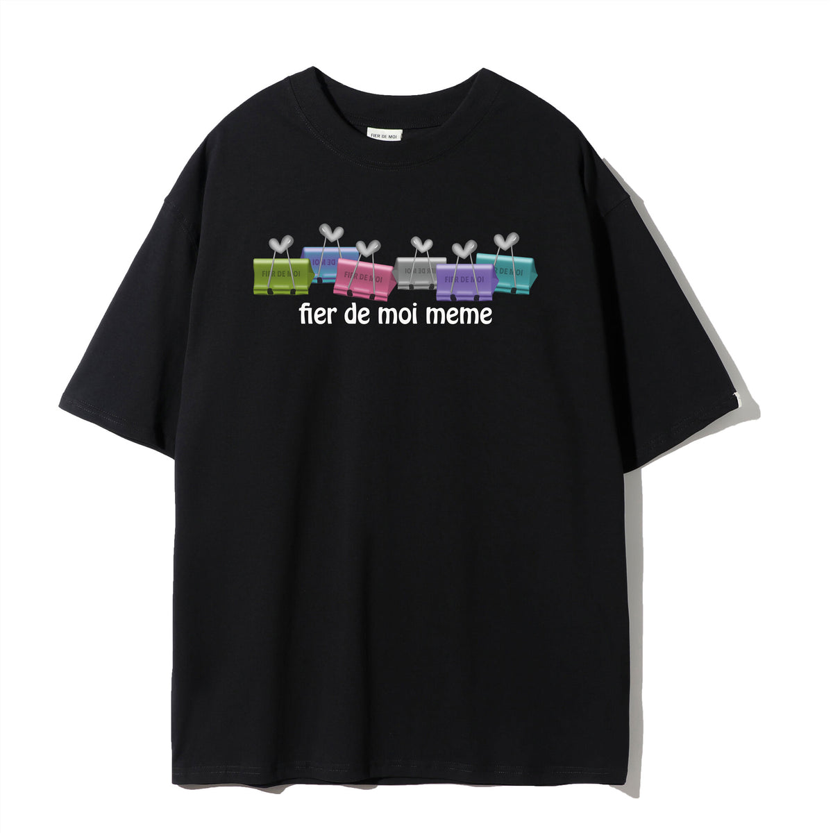 Fier De Moi Binder Clip In Line T-Shirt Black