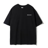 Fier De Moi Purple Bear White Logo T-shirt Black