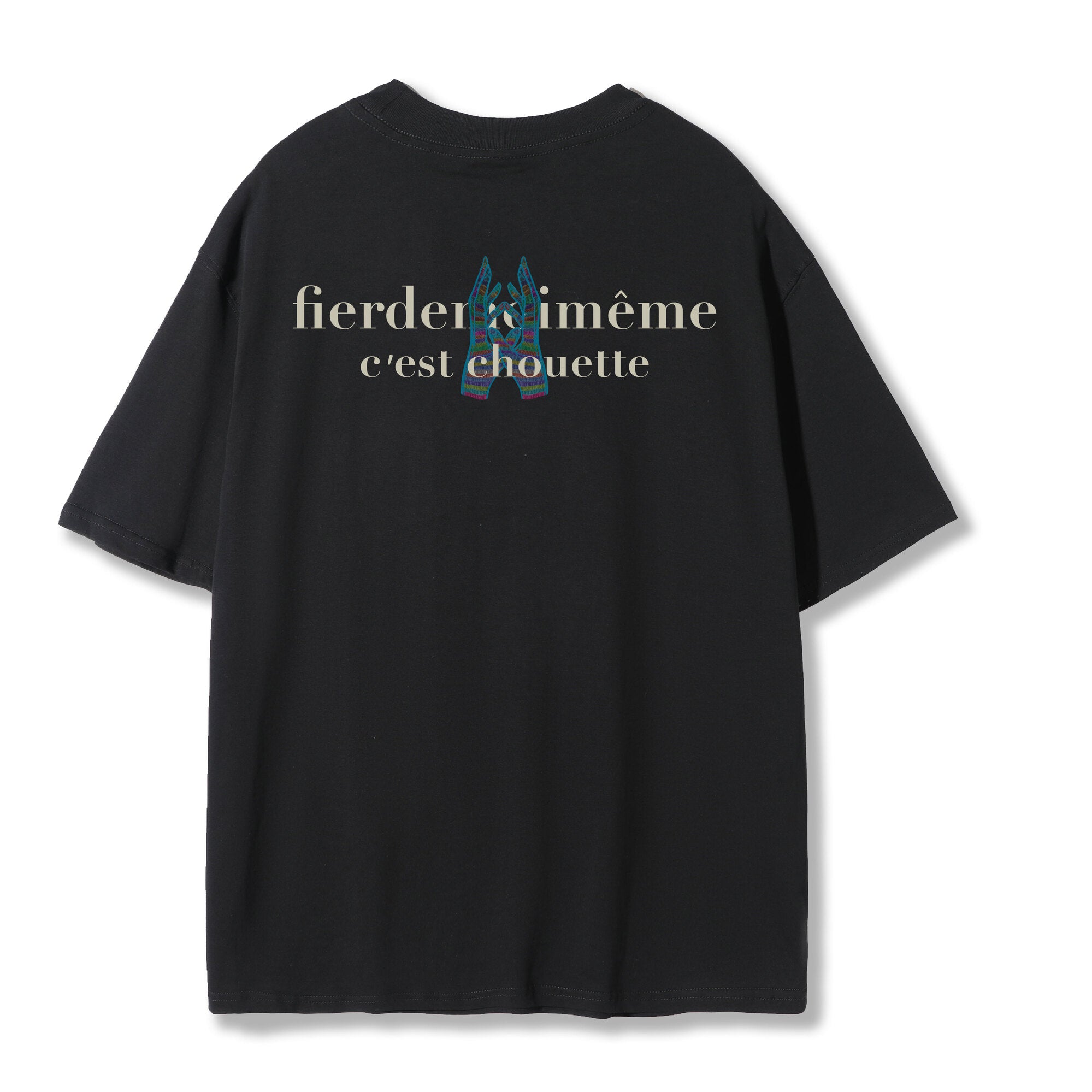 Fier De Moi C'est Chouette T-Shirt Black