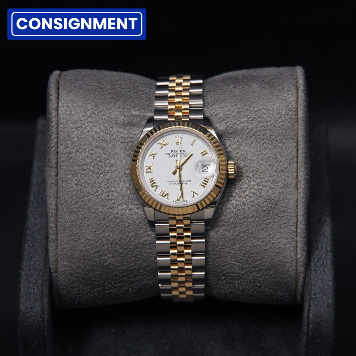 Datejust 28 White Roman Dial 279173