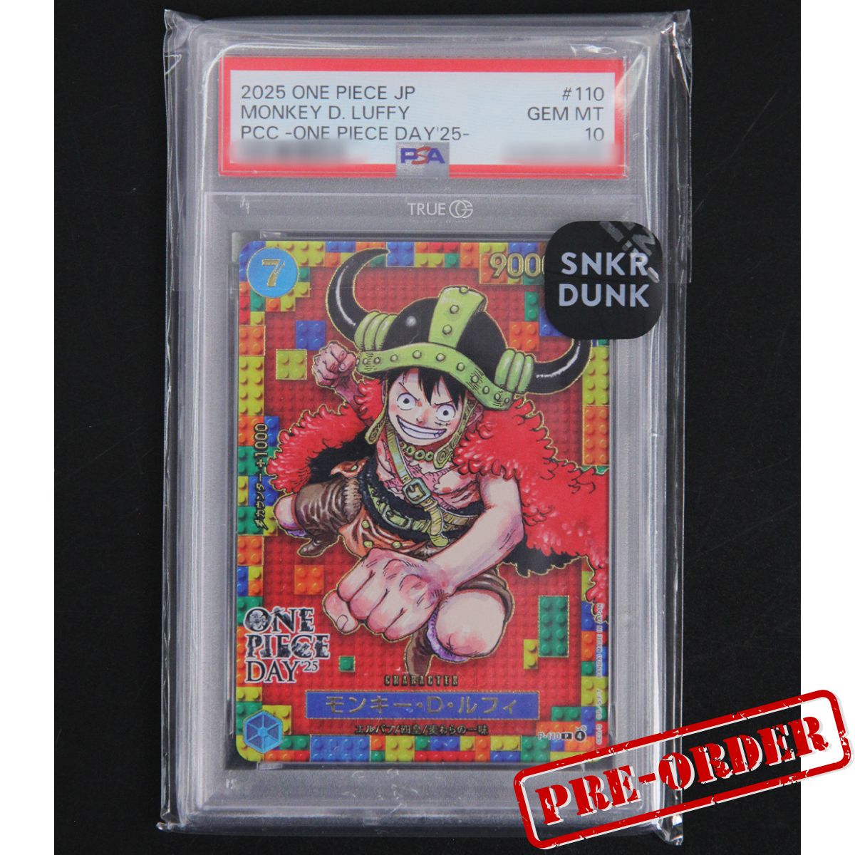 One Piece Card P-110 PSA10 Monkey D. Luffy One Piece Day 2025 TCG