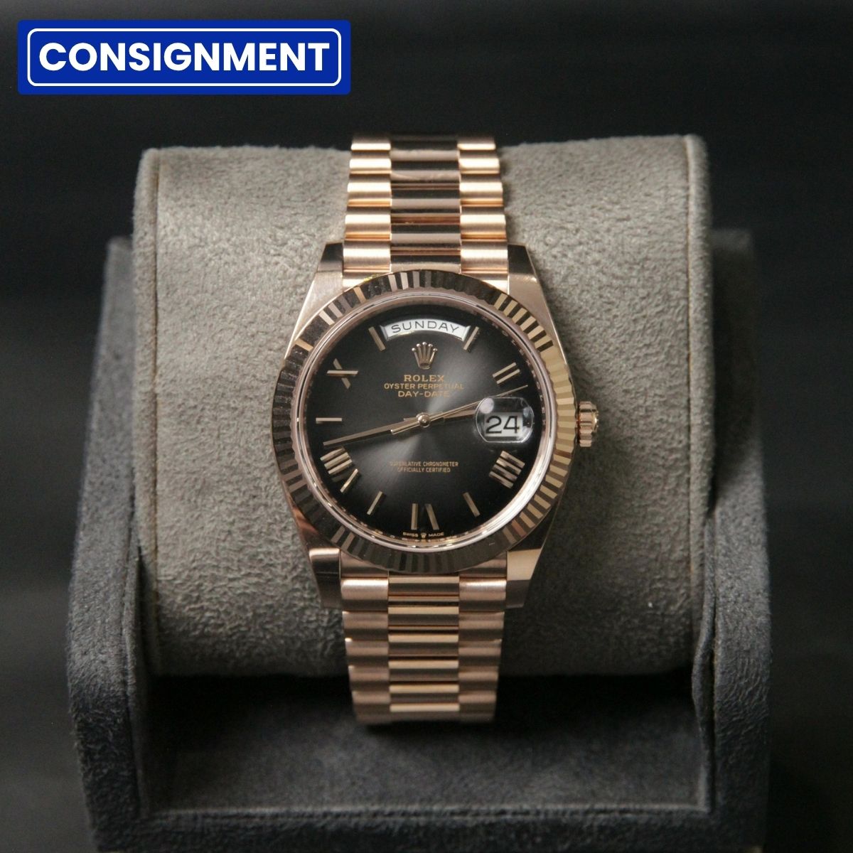 Daydate 40 RG Slate Ombré Dial  228235