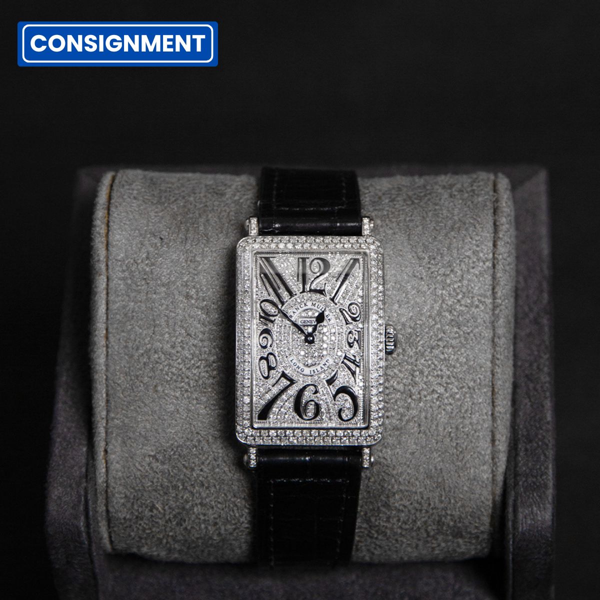 FM Long Island Black Full Diamond SI3 Custom Setting 952 QZ REL