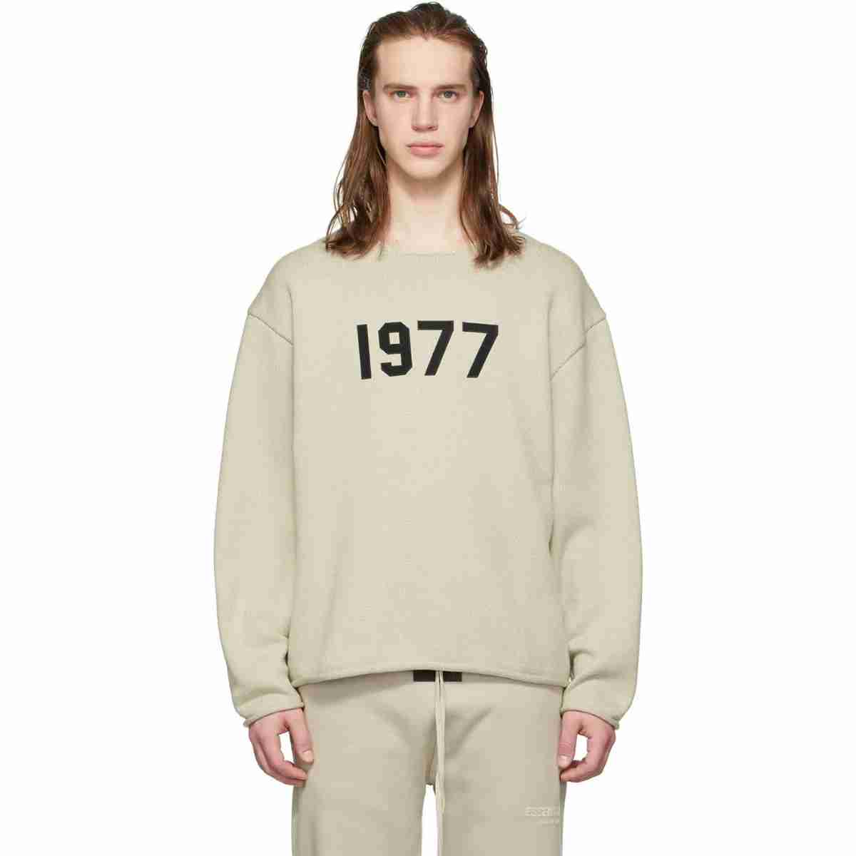 Fear Of God Essentials 1977 Raw Edge Sweater