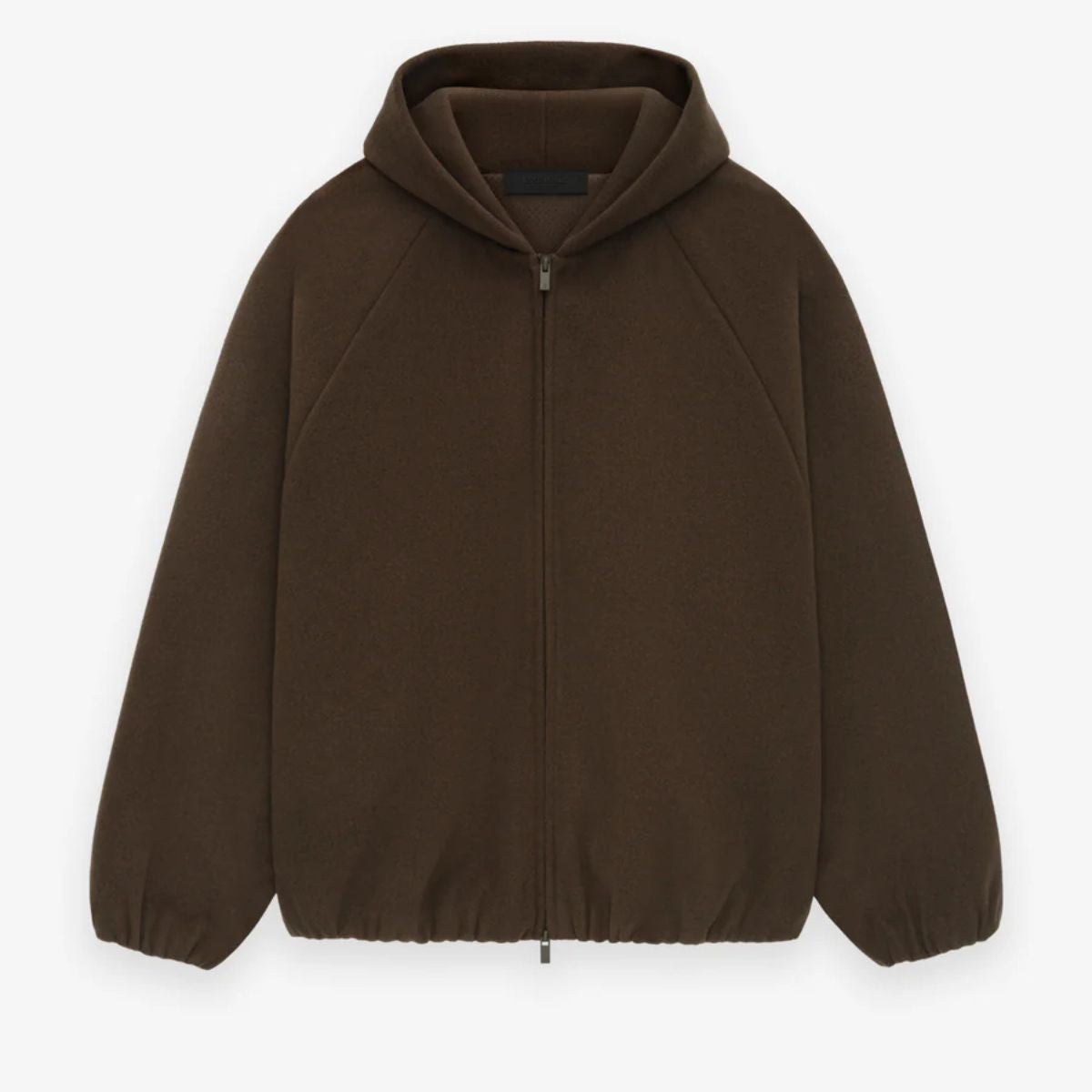 Fear Of God Essentials Brushed Hooded Bomber Brown