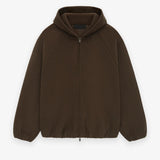 Fear Of God Essentials Brushed Hooded Bomber Brown