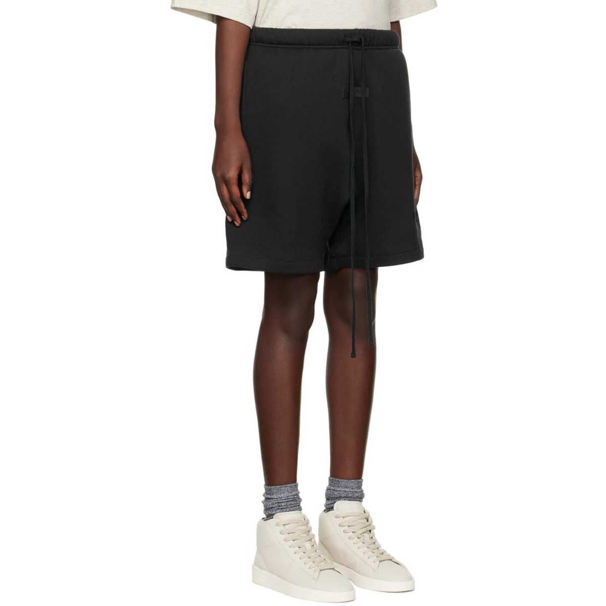 Fear Of God Essentials Black Logo Sweatshort