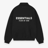 Fear of God Essentials Back Logo Fleece Polo Black