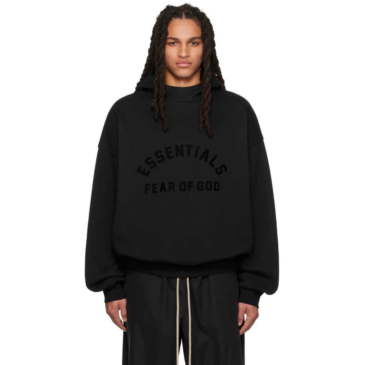 Fear Of God Essentials Hoodie Core Jet Black