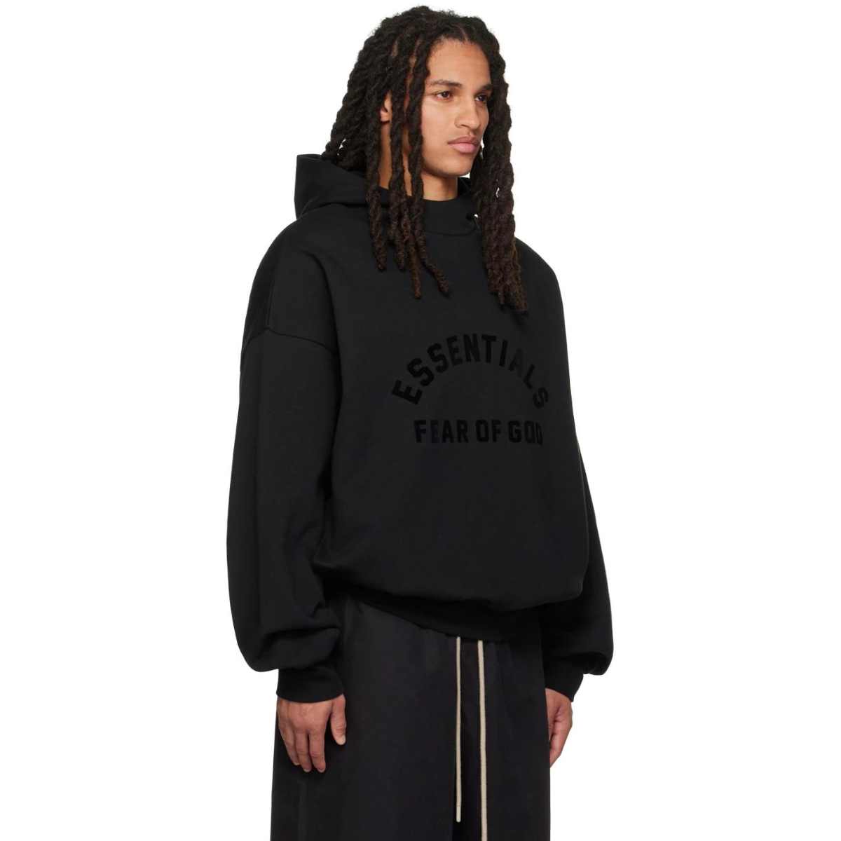 Fear Of God Essentials Hoodie Core Jet Black