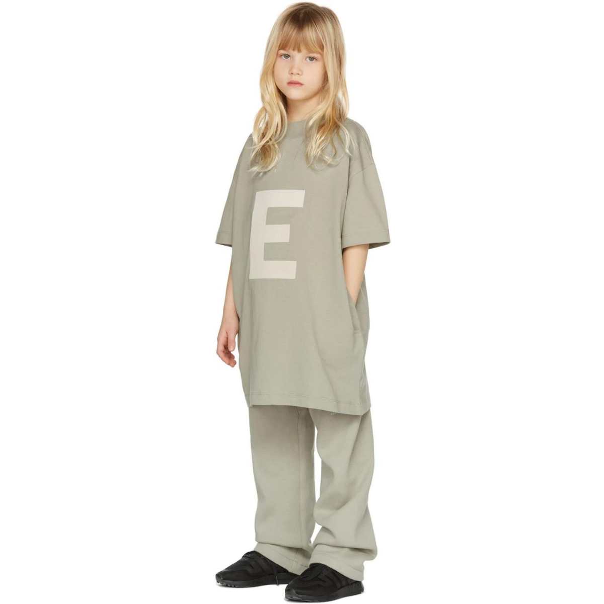 Fear Of God Essentials Kids Big E Pocket T-shirt Seafoam