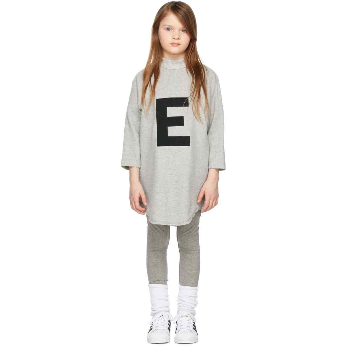 Fear Of God Essentials Kids Big E Waffle T-shirt