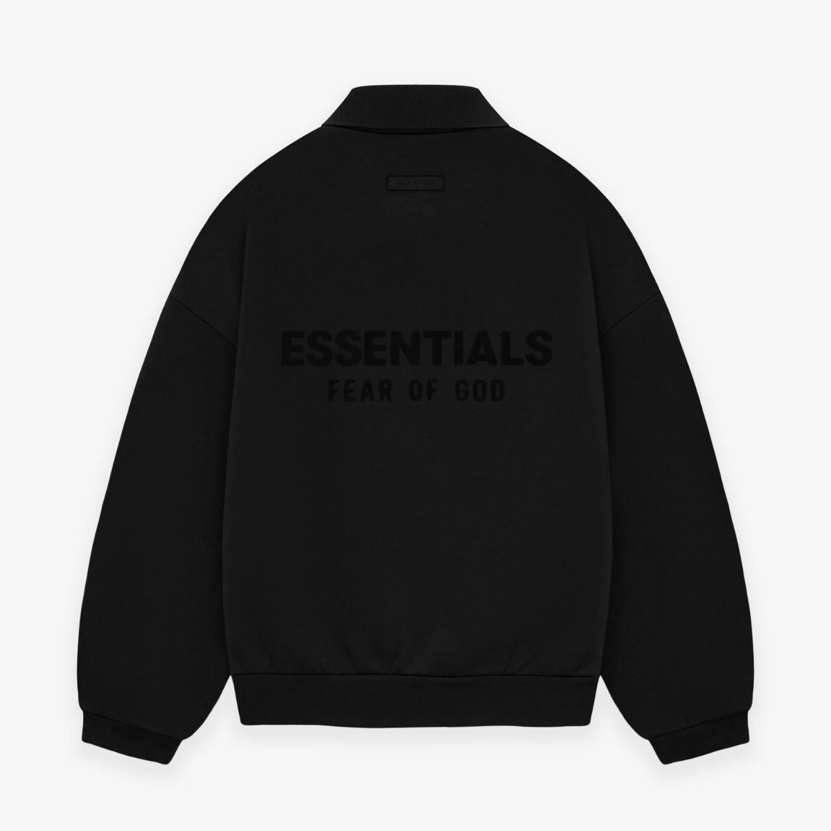 Fear Of God Essentials Long Sleeve Polo Light Gray