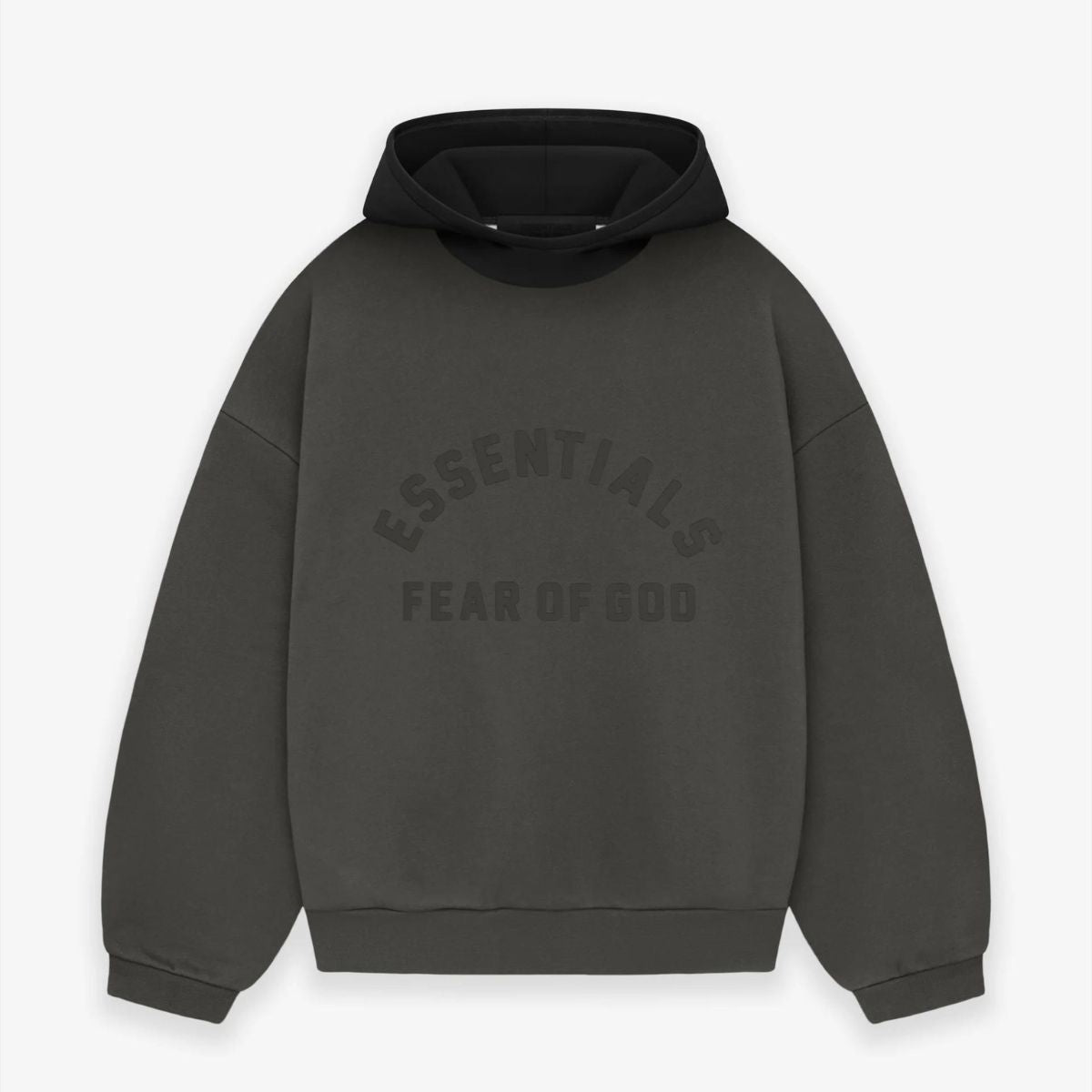 Fear of God Essentials Nylon Fleece Hoodie Ink Jet Black