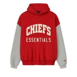Fear Of God Essentials Chiefs Sport Hoodie Red Concrete Heather