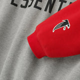 Fear Of God Essentials Falcons Sport Hoodie Concrete Heather Red