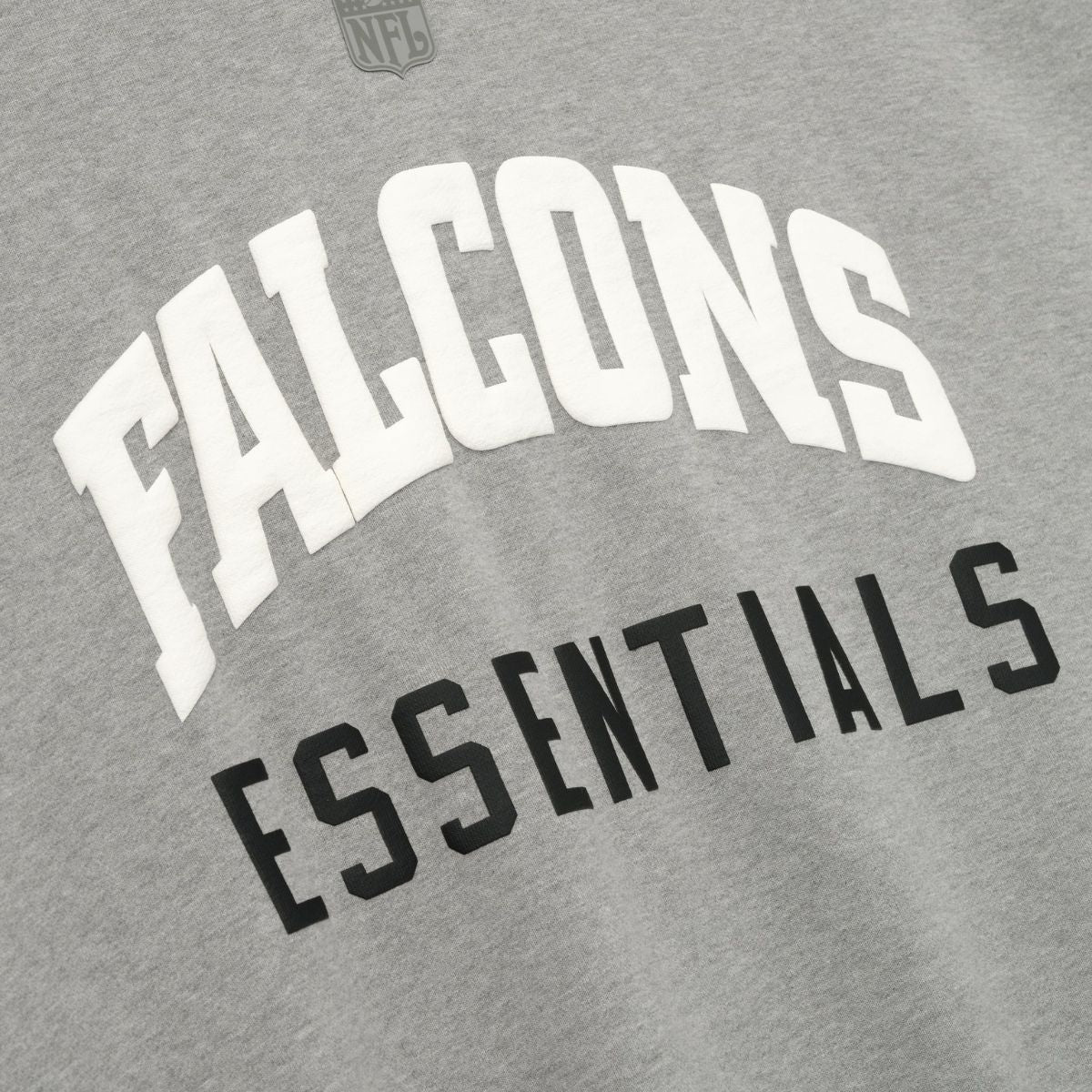 Fear Of God Essentials Falcons Sport Hoodie Concrete Heather Red