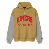 Fear Of God Essentials Forty Niners Sport Hoodie Prairie Sand Concrete Heather