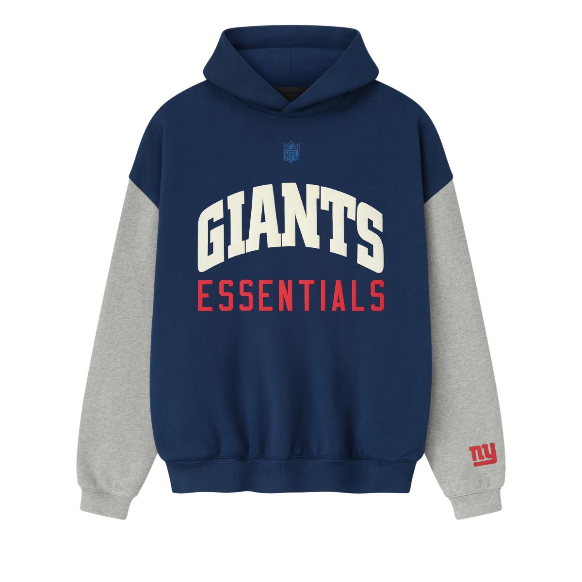 Fear Of God Essentials Giants Sport Hoodie Blue Estate Concrete Heather