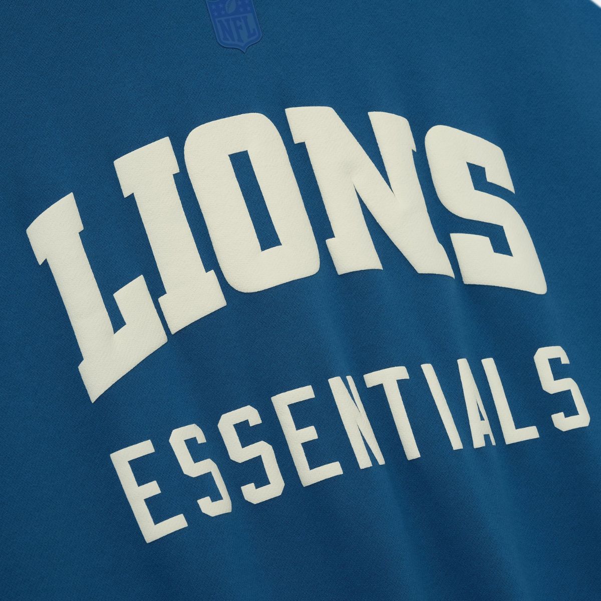Fear Of God Essentials Lions Sport Hoodie Blue Sapphire Heather Stone