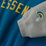 Fear Of God Essentials Rams Sport Hoodie Blue Sapphire Concrete Heather