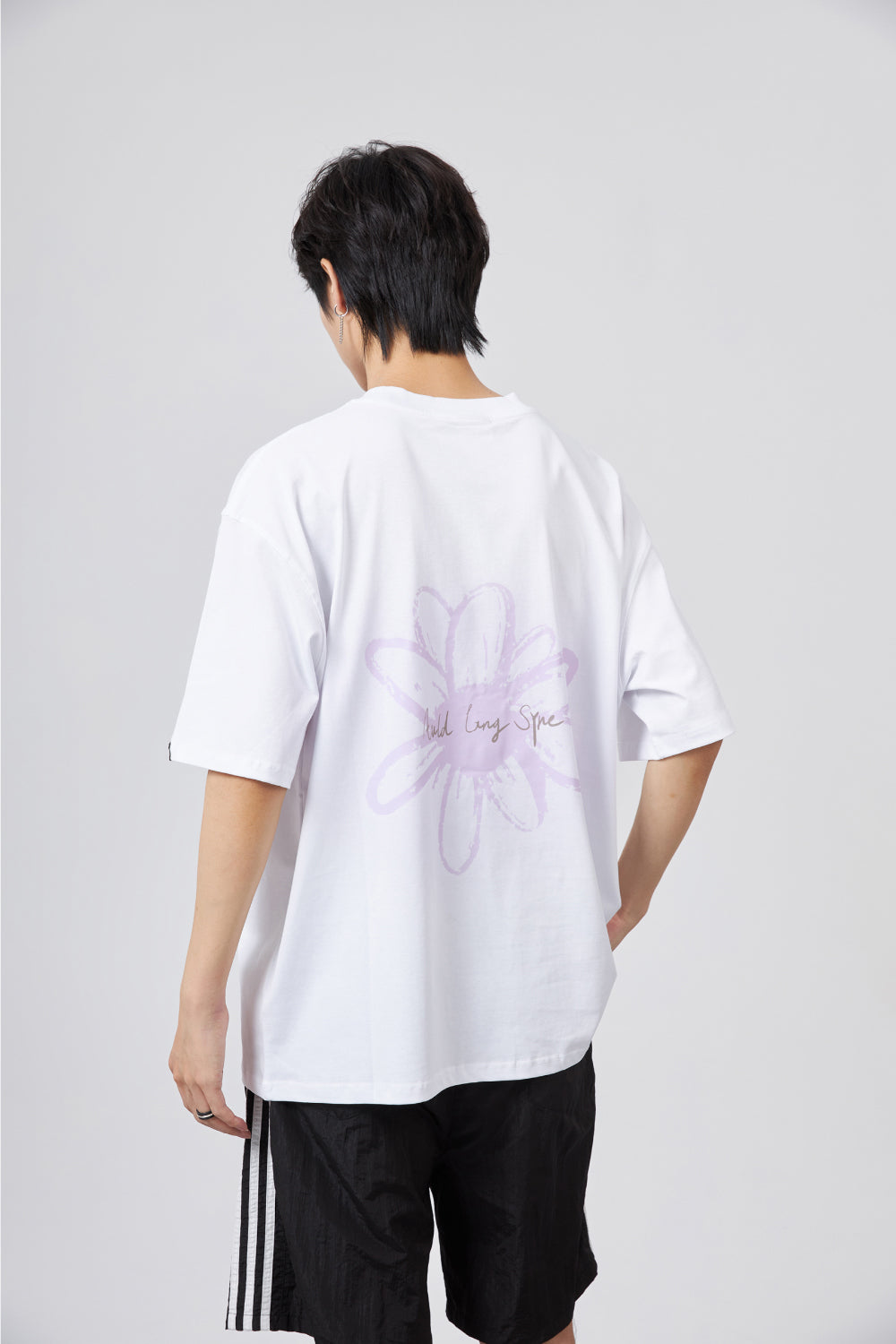 Fier De Moi Flower Back Printing T-Shirt