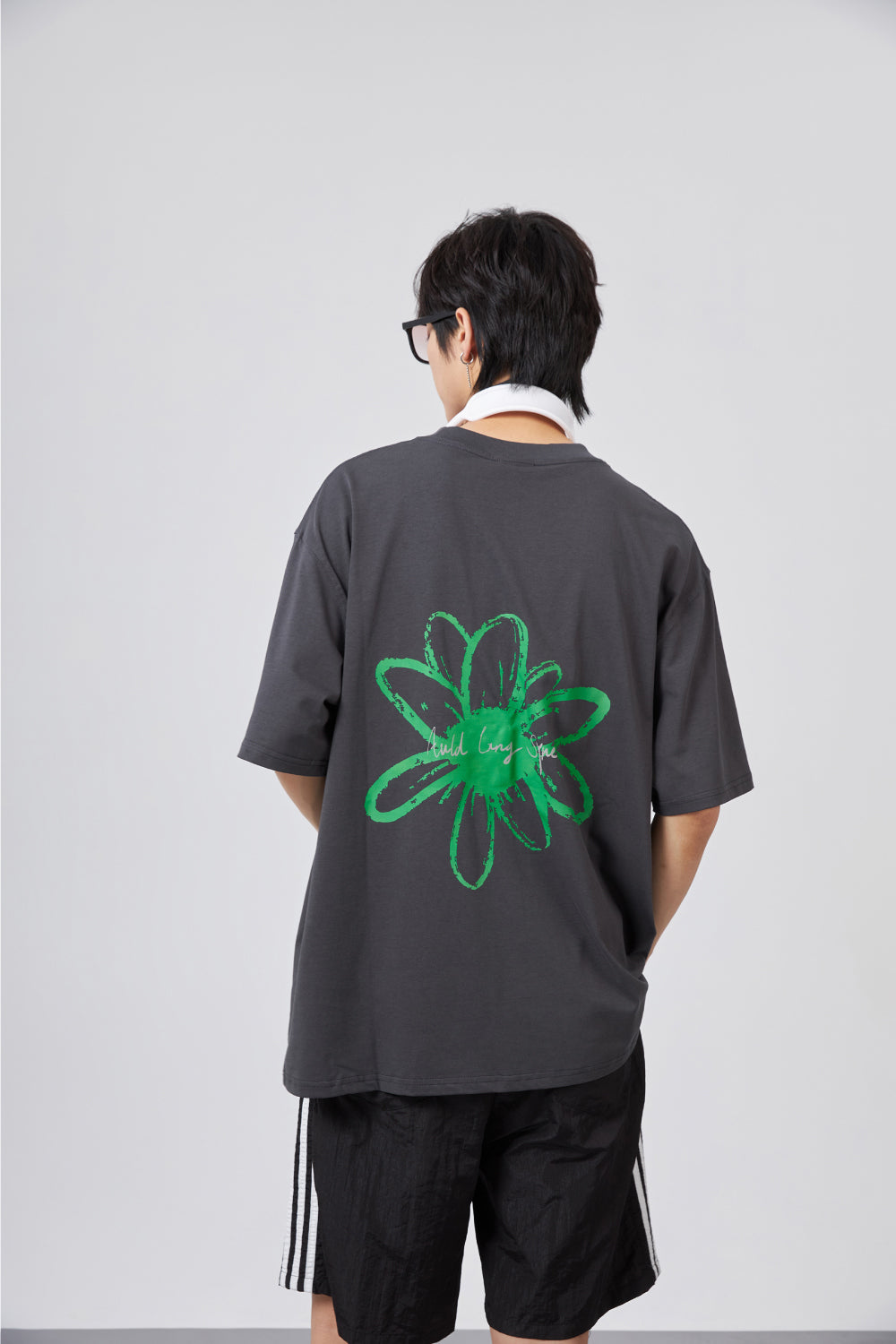 Fier De Moi Flower Back Printing T-Shirt