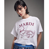 Mardi Mercredi T-shirt Swing The Tail Ddanji Flower Choker