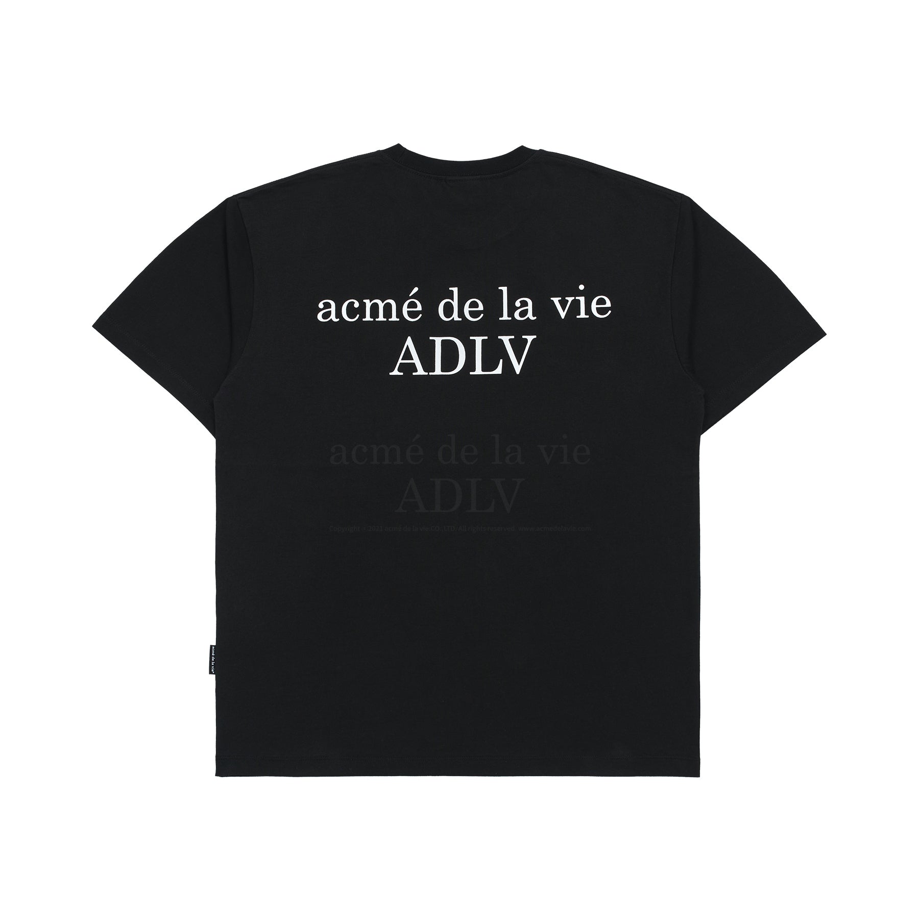 Acme De La Vie ADLV Baby Face Flower Garden Girl T-shirt Black