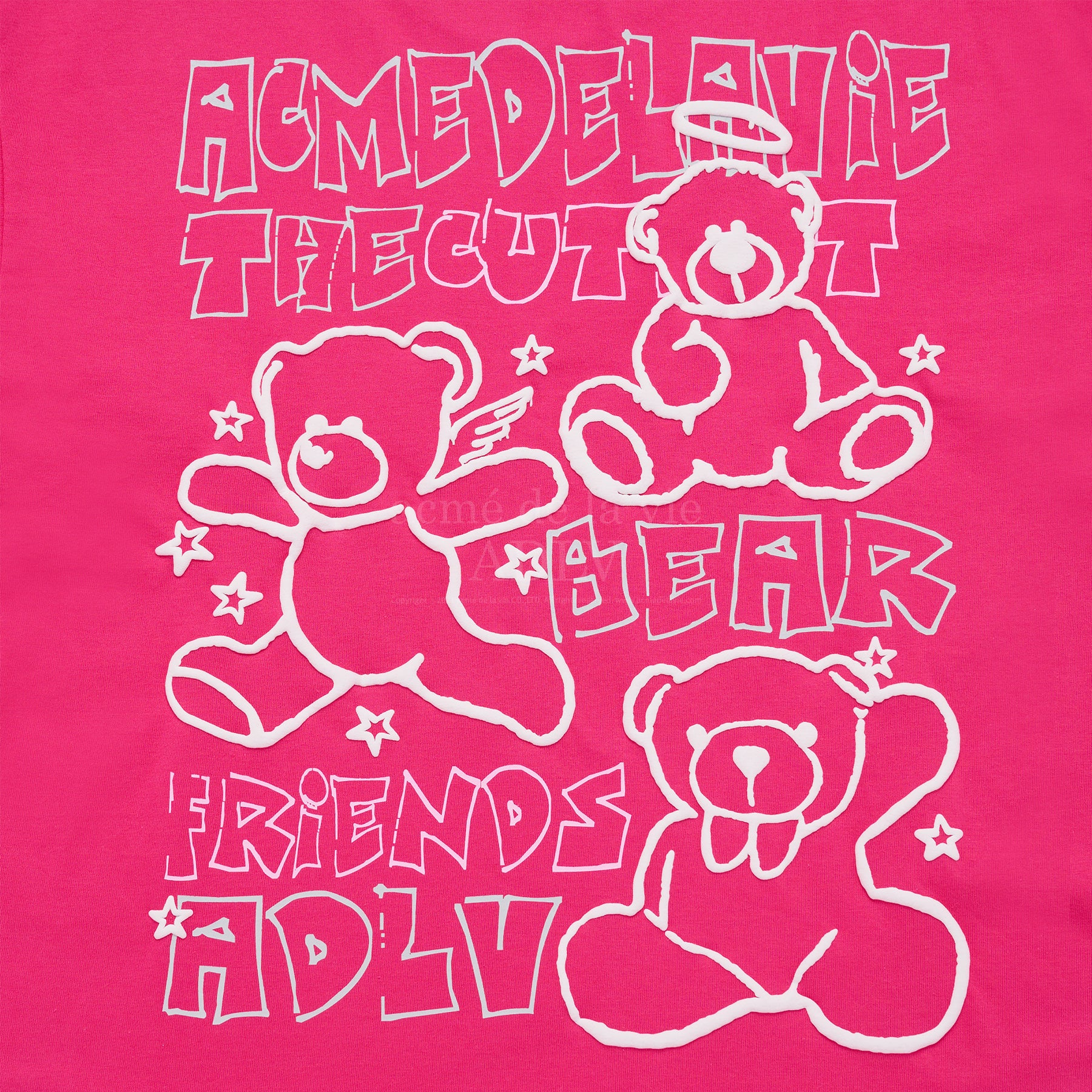 Acme De La Vie ADLV Bear Friends Doodle Artwork T-Shirt