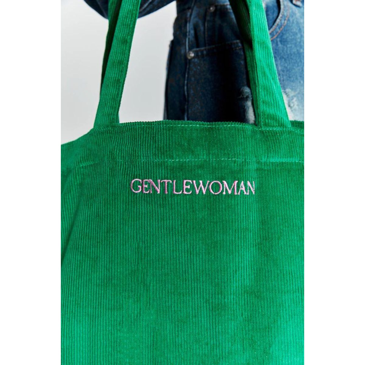 Gentle Woman Corduroy Tote Bag