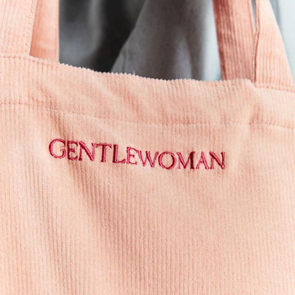 Gentle Woman Corduroy Tote Bag