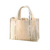 Gentle Woman Logo Strap Shopping Tote Cream