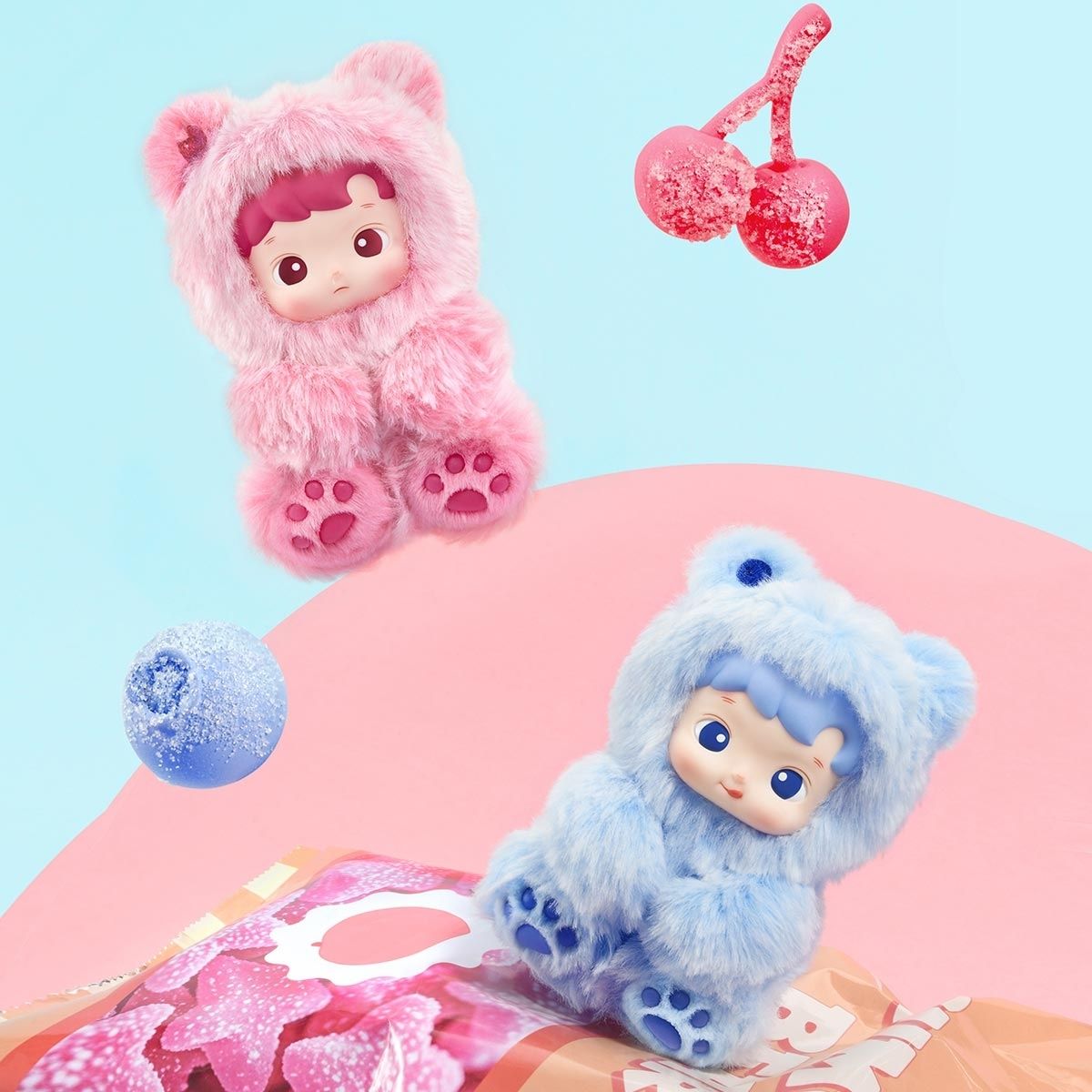 Pop Mart Hacipupu Gummy Bear Series Vinyl Plush Pendant