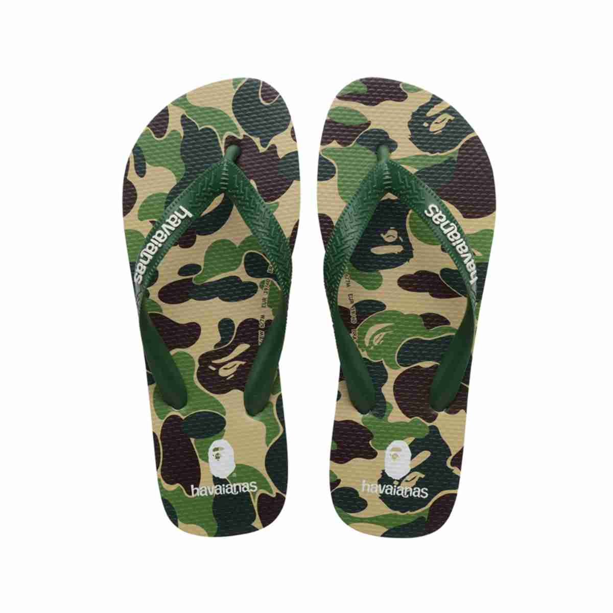 A Bathing Ape BAPE x Havaianas Sandal Green Amazonia