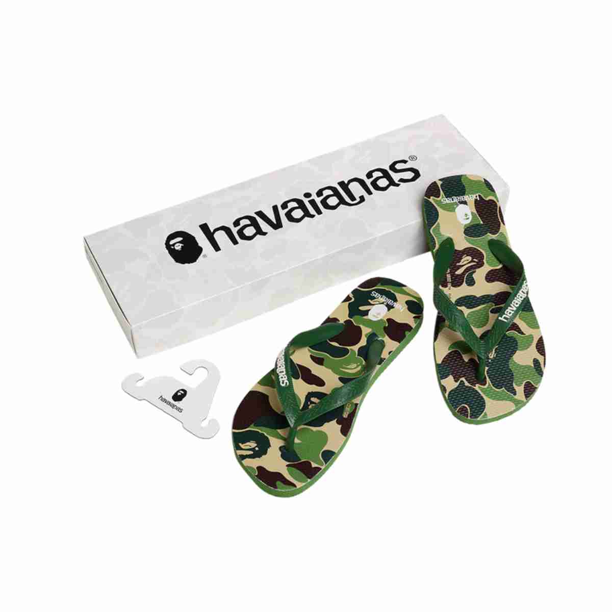 A Bathing Ape BAPE x Havaianas Sandal Green Amazonia