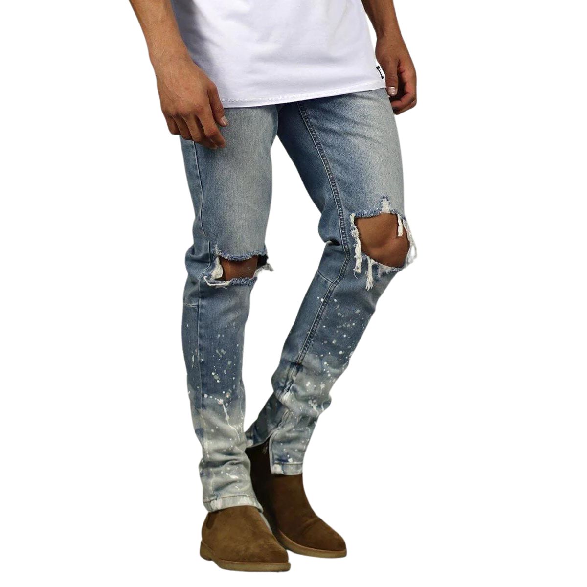 Hyper Denim Flame Nate Zipper Jean