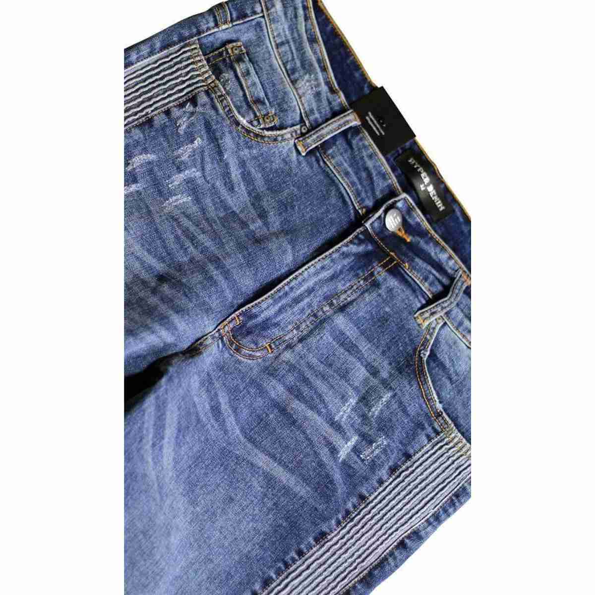 Hyper Denim Biker Track Jeans