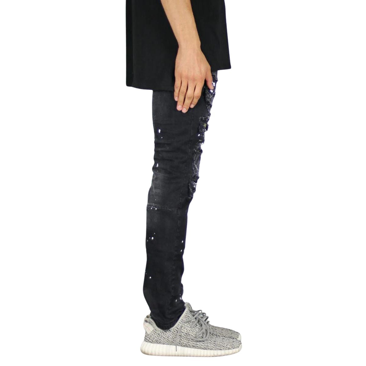 Hyper Denim Patch Jean Black