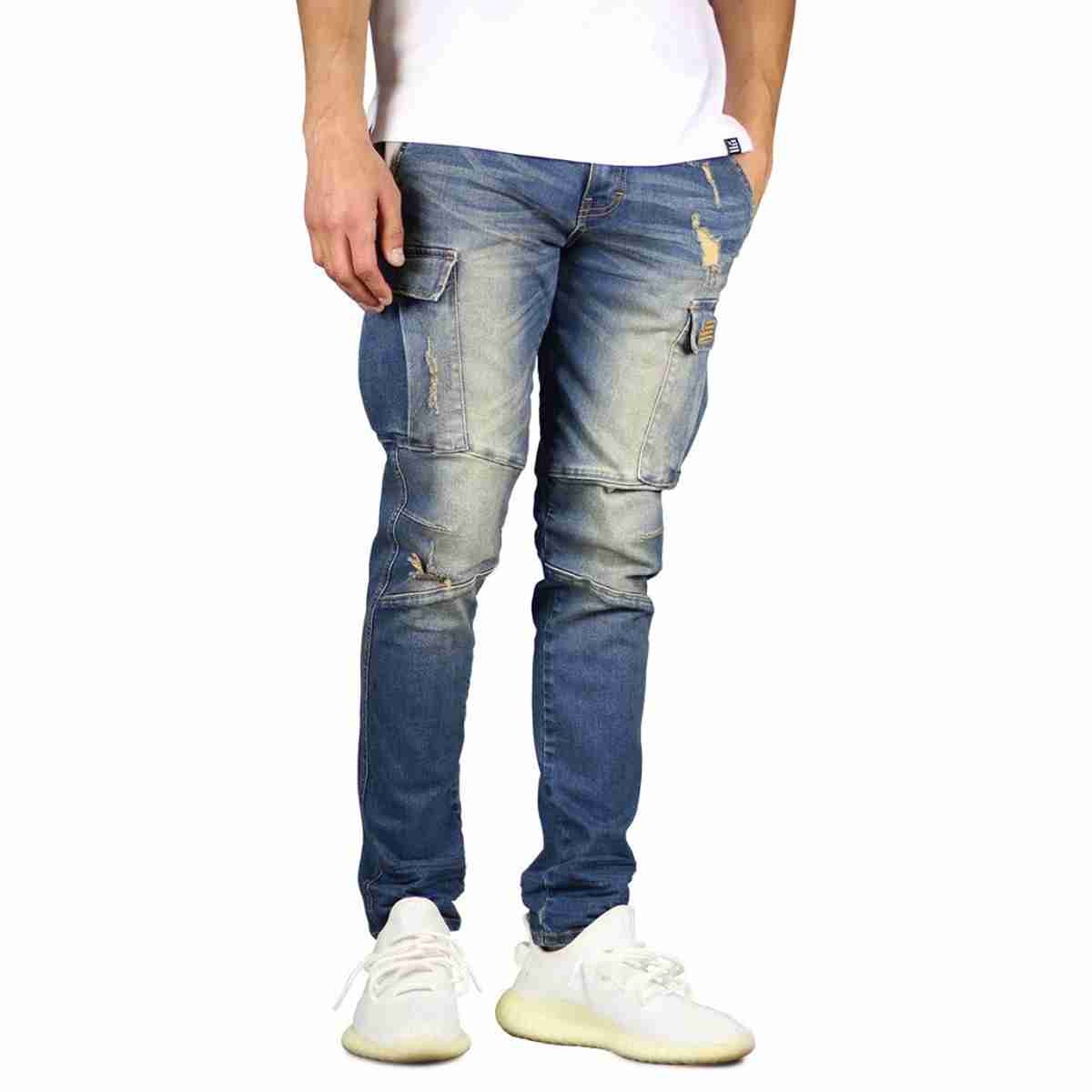 Hyper Denim Cargo Jeans