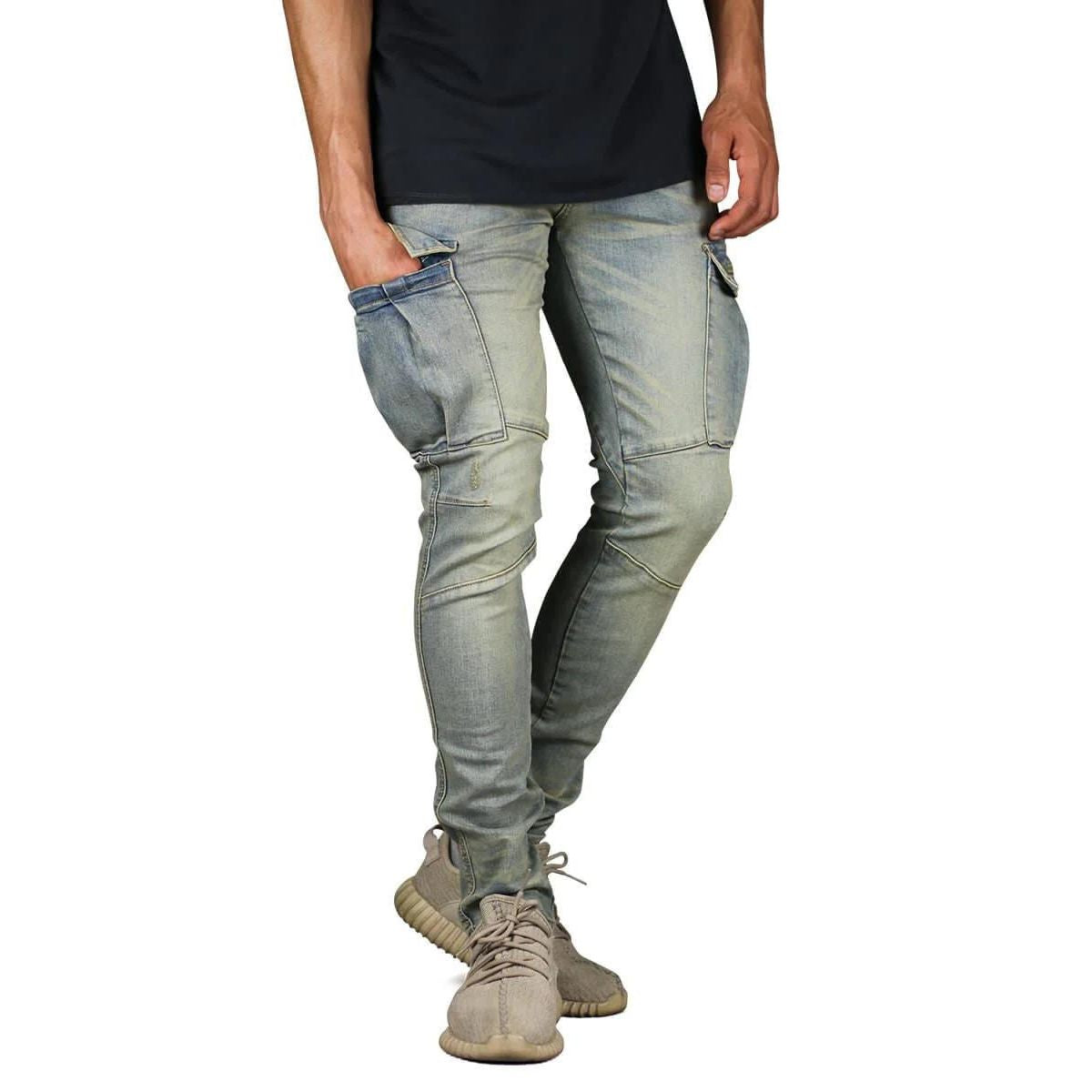 Hyper Denim Cargo Jeans