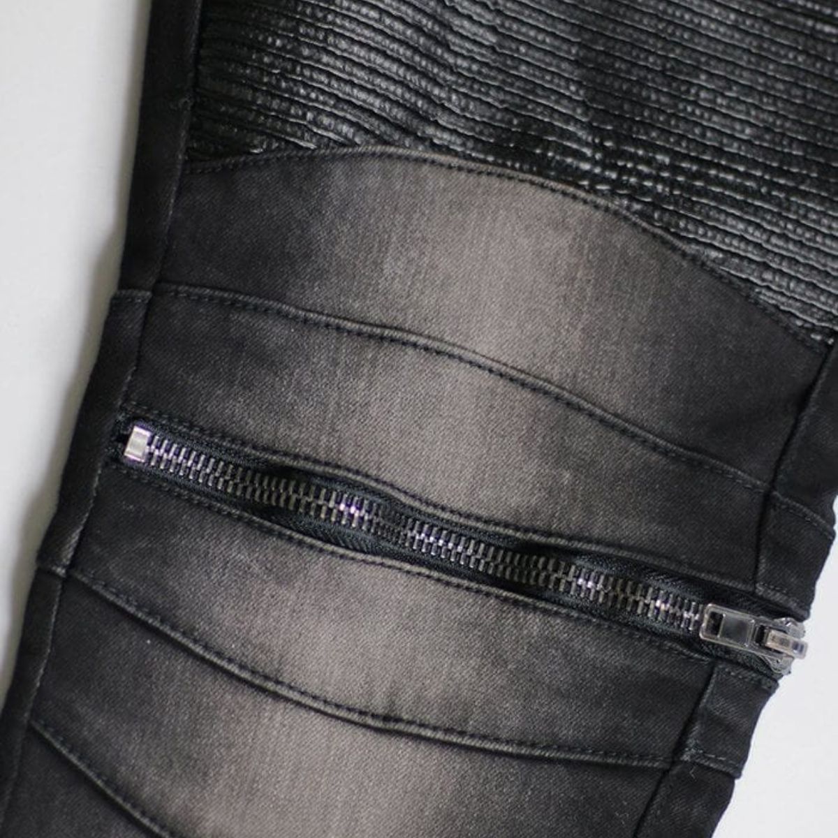 Hyper Denim Moto Zipper Jeans