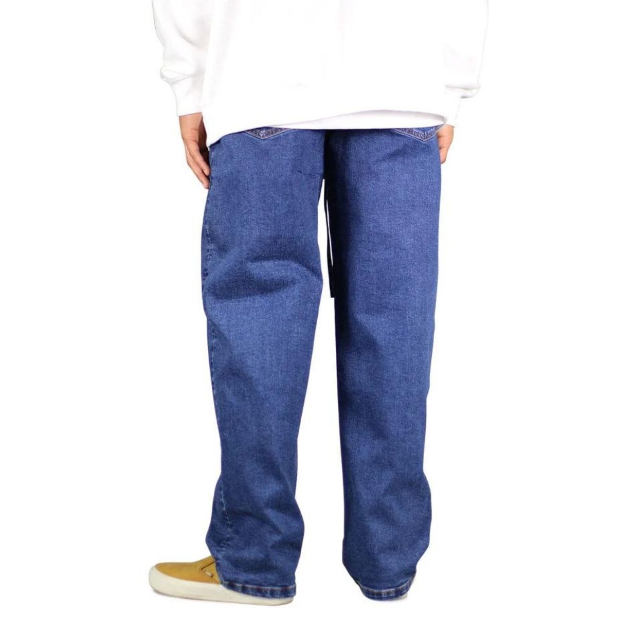 Hyper Denim Pleated Baggy Jeans