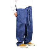 Hyper Denim Pleated Baggy Jeans