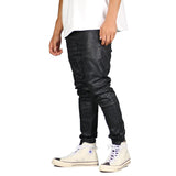 Hyper Denim Coated Denim Jogger Black