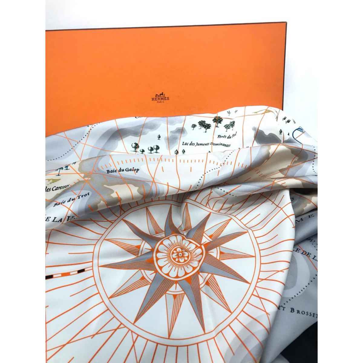 Hermes Scarf - Griss Orange