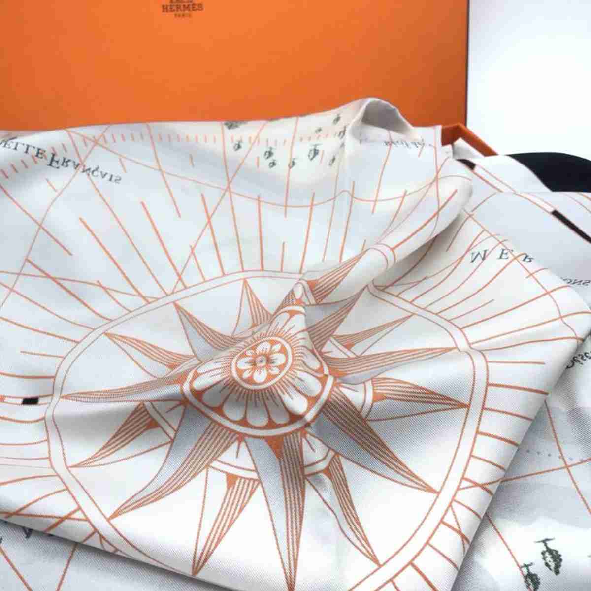 Hermes Scarf - Griss Orange