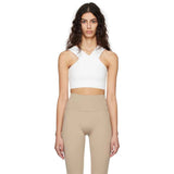 Heros White 'The Strap Crop Sport Top