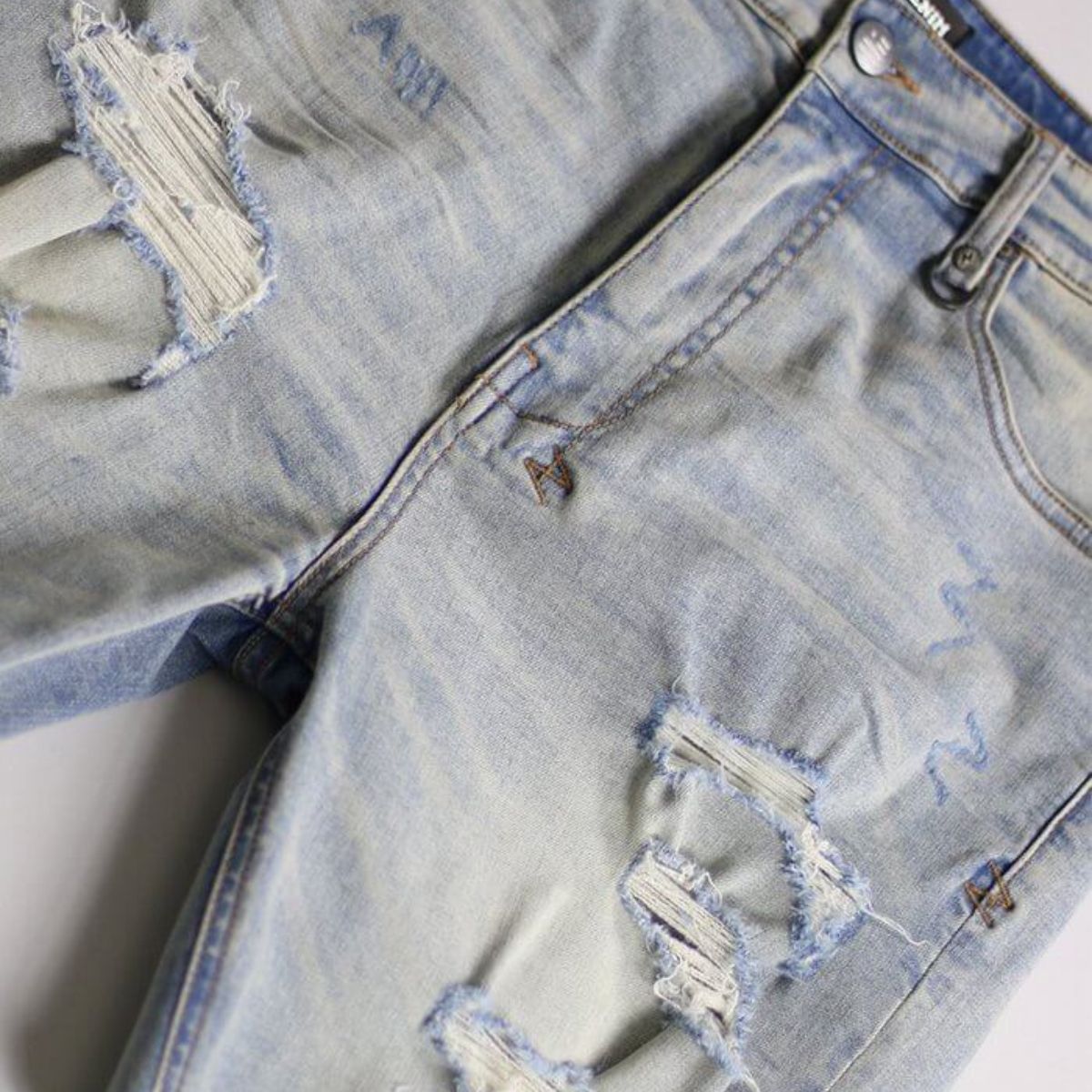 Hyper Denim Tattered Jean Short